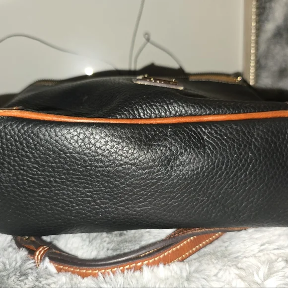 Dooney & Bourke Black and Brown Crossbody Bag - Picture 5 of 6